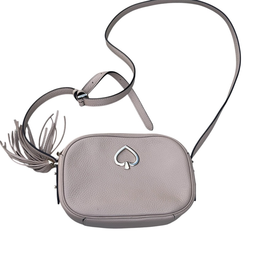 Kate Spade Kourtney Pebbled Leather Zip Around Camera Crossbody Bag